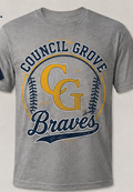 Council Grove Baseball Shirt – Design 2