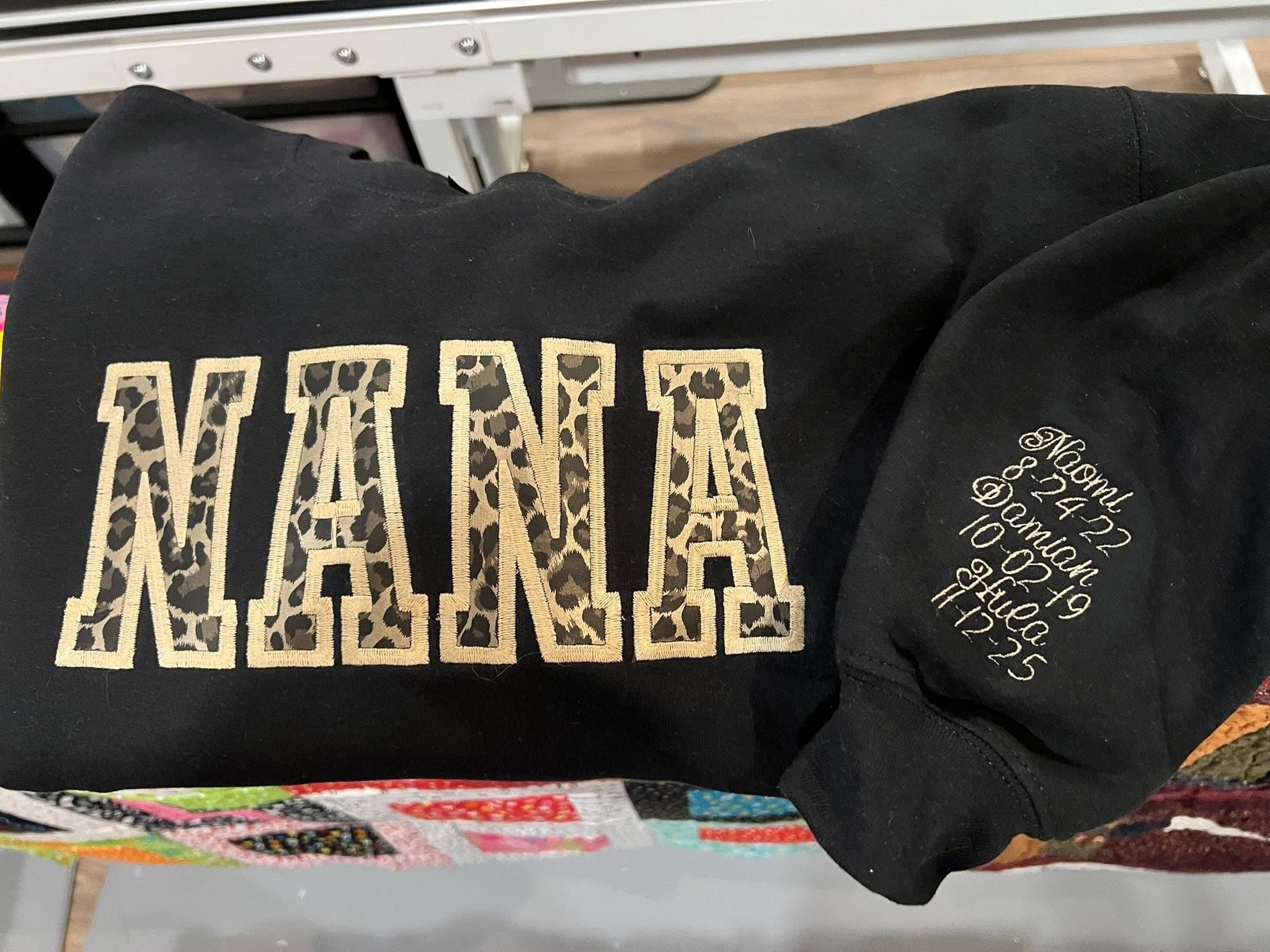Custom Mama, Nana & Grandparent Embroidered Sweatshirt