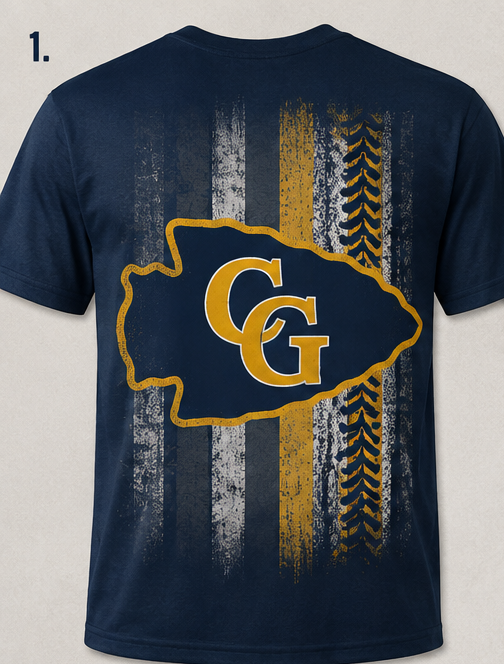 Council Grove Baseball Shirt – Design 1